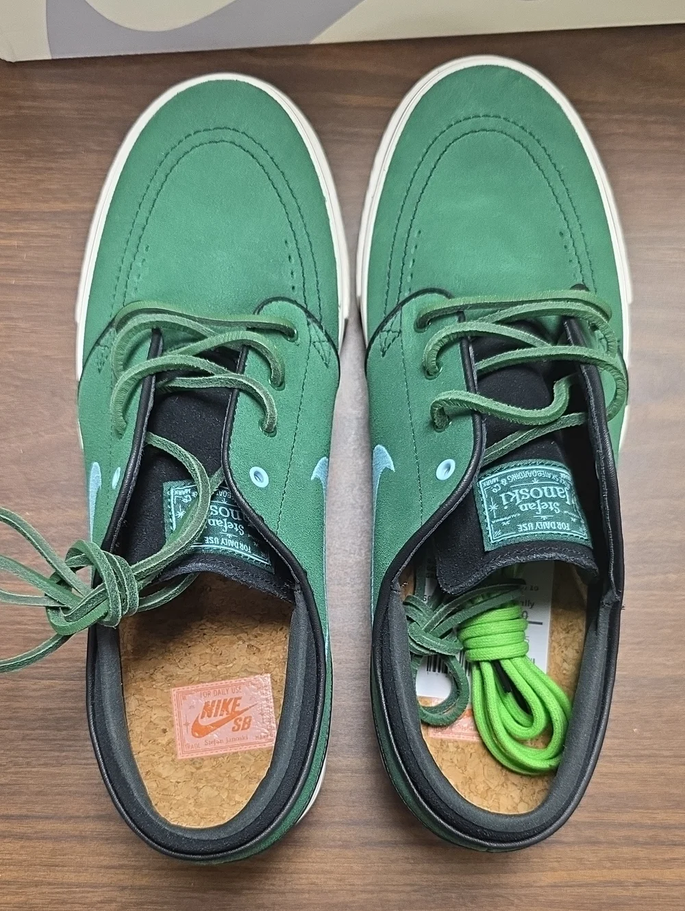 Nike SB Stefan Janoski OG+ Gorge Green Copa Blue DV5475-300 Men's 10 Skate Shoe